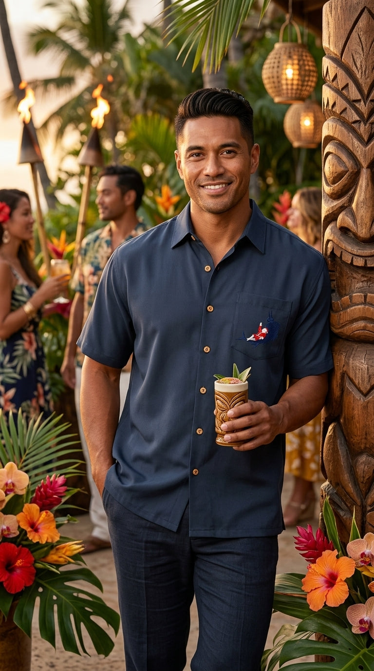 Santa's Catch of the Day Embroidered Shirt