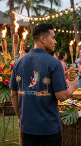 Santa's Catch of the Day Embroidered Shirt