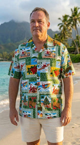 Santa Yesterday & Today Men's Christmas Shirt
