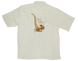 Sax (Saxophone) On The Beach Men's Luau Embroidered