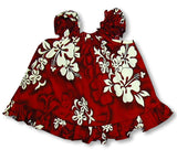 Shadow White Hibiscus Puff Sleeve 2pc