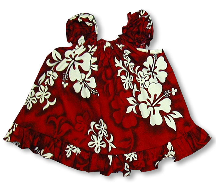 Shadow White Hibiscus Puff Sleeve 2pc