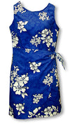 Shadow White Hibiscus Sarong