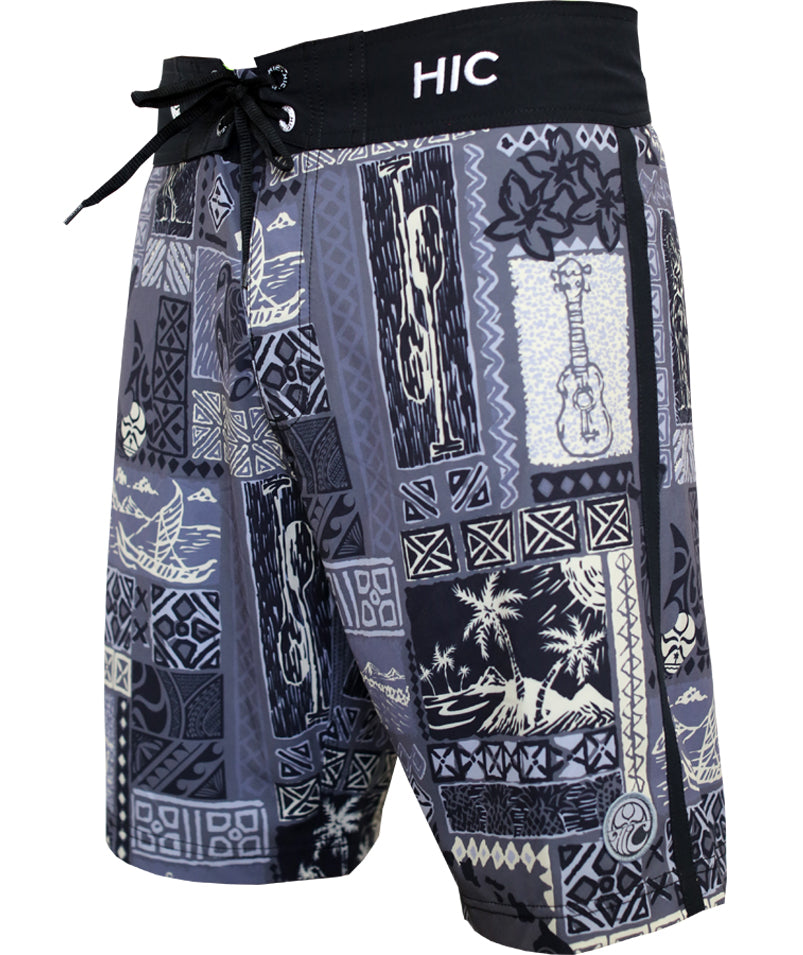 21" Silver Channel HIC 8 way stretch board shorts