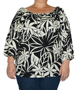 April Blooms women's peasant blouse