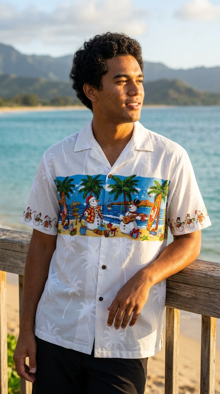 Snowmen Beach Party Christmas Shirt