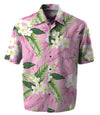 Summer Plumeria Men's Rayon Aloha Shirt
