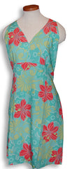 Bright Hibiscus Empire Criss Cross Halter