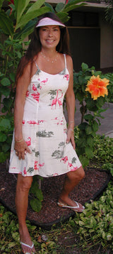 Flamingo Lagoon Empire Fit Princess Flared