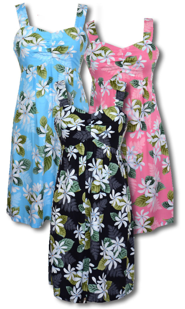 Tahiti Tiare Empire Smocked Back
