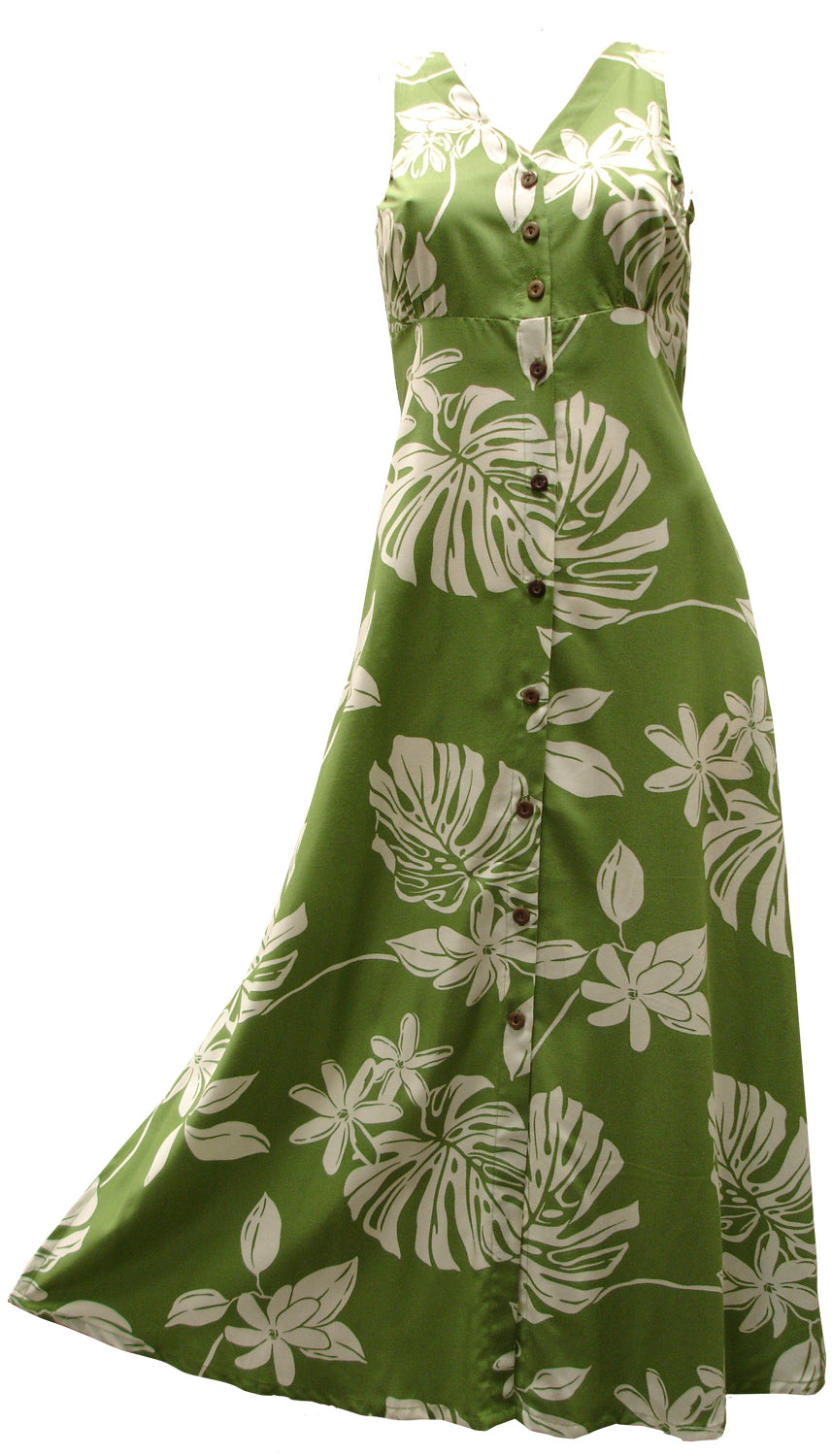 Tiare 19 Button Front Long Tank