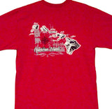 Tiki Hawaiian Islands Map T-Shirt
