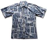 Tiki Tonal Men's Reverse Print Cotton Shirt
