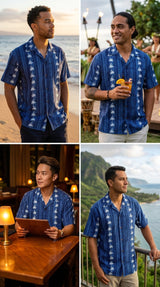Palm Tree Panel Men's Shirt — Men's Cotton Shirts — Pacific Legend (view 5)