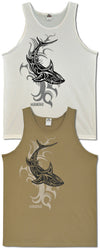 Tribal Shark Solid Tank Top