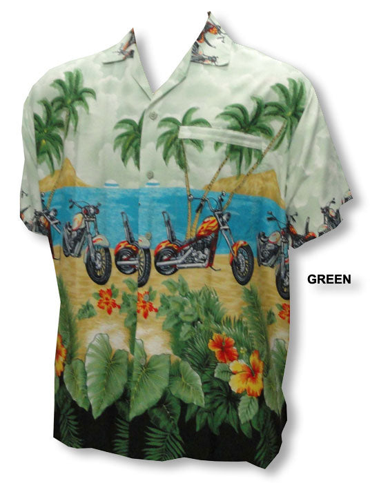 Tropical Beach Choppers Men's Terivoile Ployester Shirt