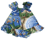 Tropical Fish Island Surf Puff Sleeve 2pc