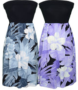 Tropical Flower Knit Top Dress