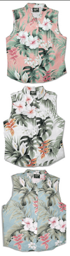 Tropical Garden women's sleeveless cotton