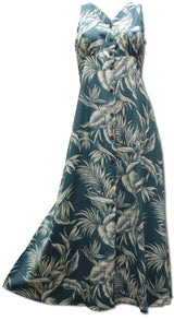Tropical Paradise Button Front Long Tank