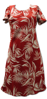 Tropical Paradise women's a line cap sleeve dress