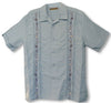 Men's Billiard Ball Embroidery Tuck Front Panel