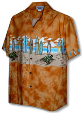 Surfboard Turtle Crawl Men's Chest Band Shirt