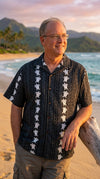 Vertical Turtles Panel Men's Shirt — Men's Cotton Shirts — Pacific Legend