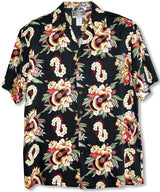 Ukulele Lei Panel Mens Hawaiian Shirt