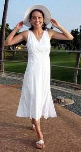 Ulu Mat Surplice Flare Dress