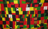 Unisex Reggae Blocks Sarong Swimsuit Cover Up