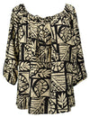 Up Down Staircase Women's Peasant Blouse