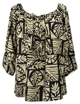 Up Down Staircase Women's Peasant Blouse