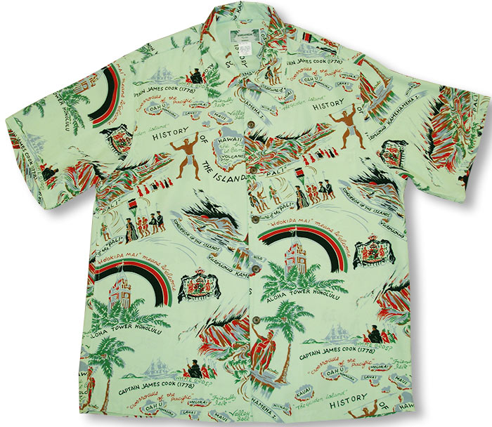 Hawaii History Men's Vintage Kamehameha Shirt
