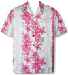 Vintage Plumeria Panel men's Hawaiian shirt
