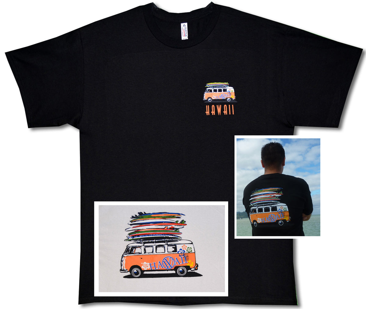 Volkswagen Bus Surfboards T-Shirt