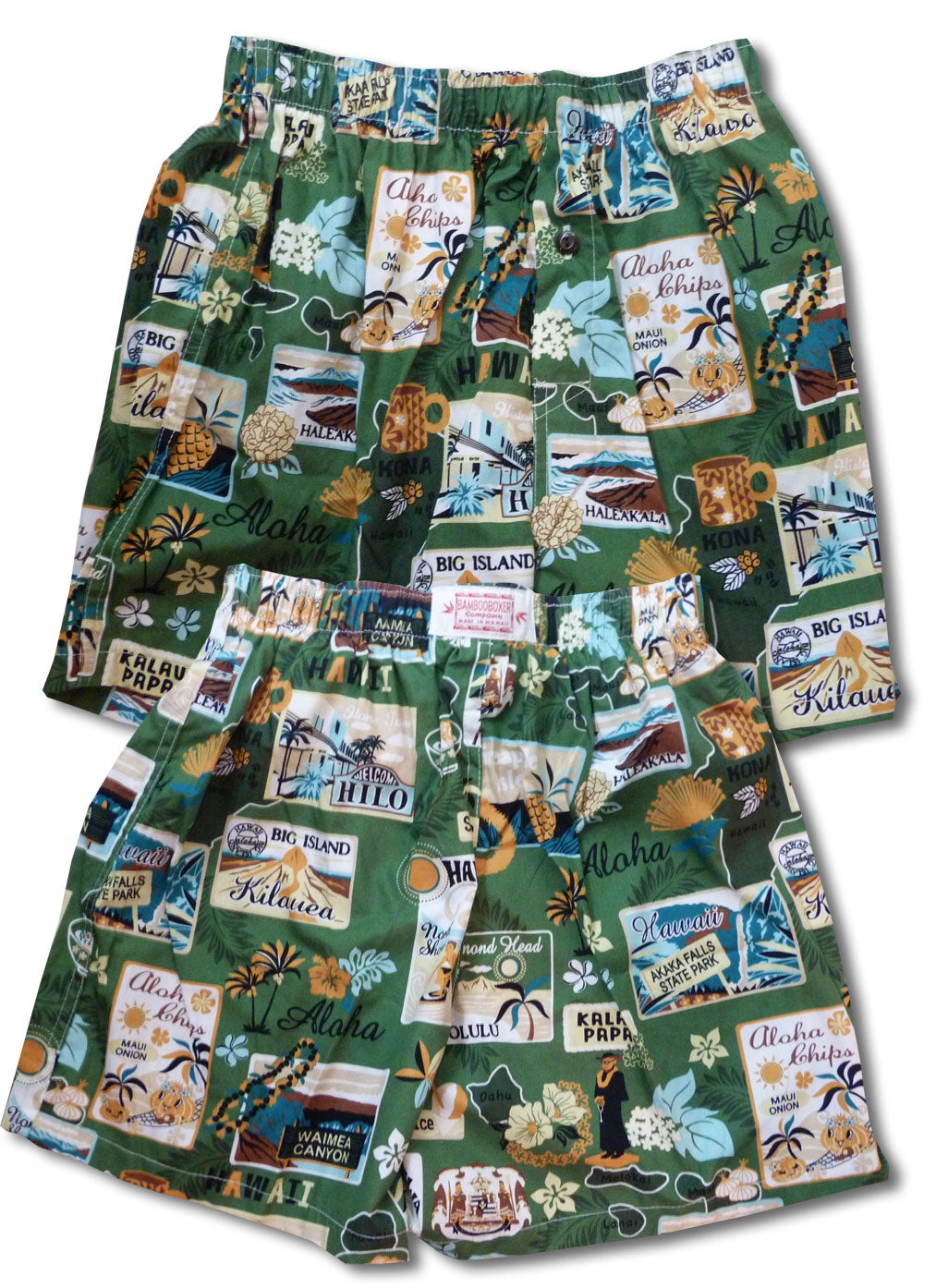 Waimea Hawaiian Bamboo Boxer Shorts