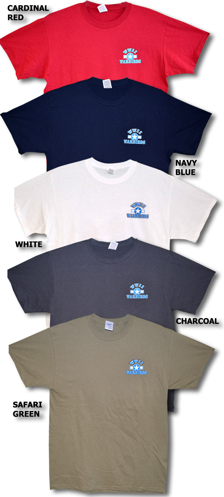 WWII Warhawks Warbirds Airplane T-Shirt
