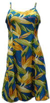 Watercolor Bird of Paradise Empire Fit Princess Flared