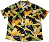 Watercolor Bird of Paradise women's rayon shirt