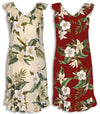 White Orchid Hibiscus Sheath Dress