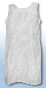 White Rose Vine Short Tank Dress