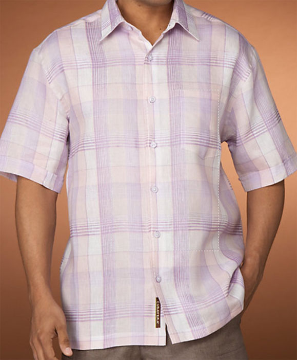 Purple Mood Cubavera 100% Linen