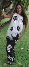 Hibiscus Swirl Full Size Rayon Sarong Wrap