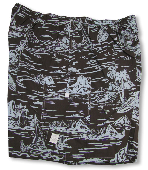Woodcut Hawaiian Men's peached Cargo Shorts