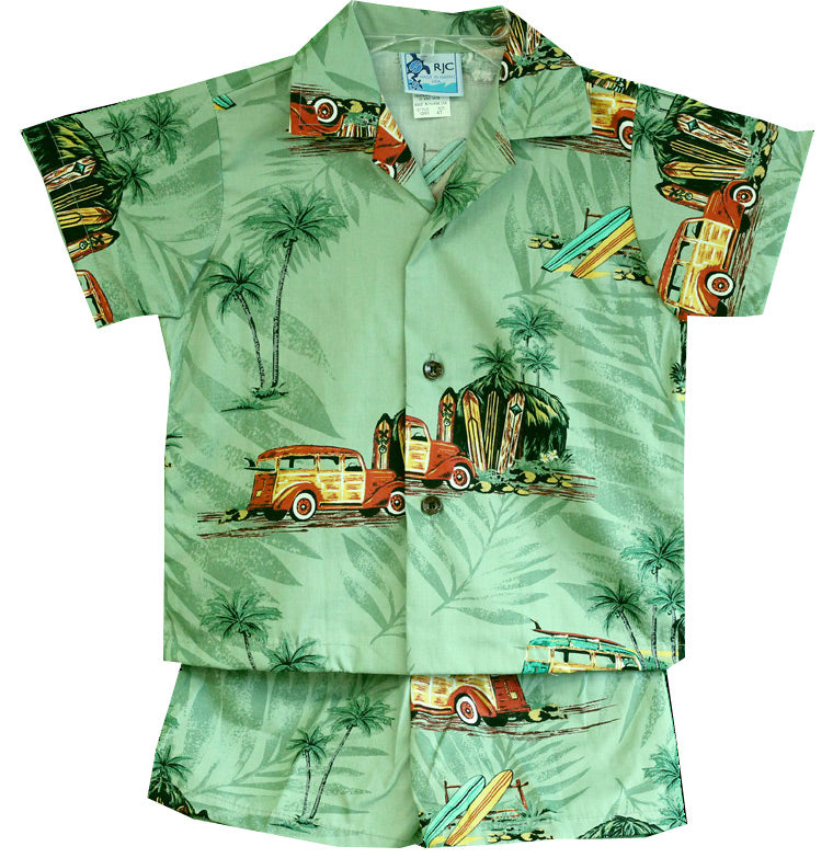 Waiting Woodie Surfboard Boy's 2pc